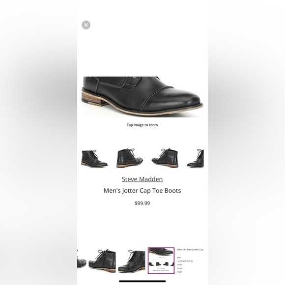 Steve Madden Mens Jotter Combat boot (Men’s size 9.5 - Picture 2 of 13